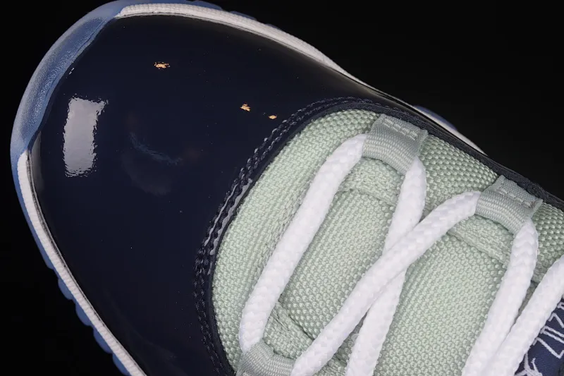 All categories Air Jordan Jordan series basketball shoes Air Jordan 11 F version Air Jordan 11 Retro Low AJ11 navy low top layer genuine standard genuine carbon sports culture basketball shoes 528895-007